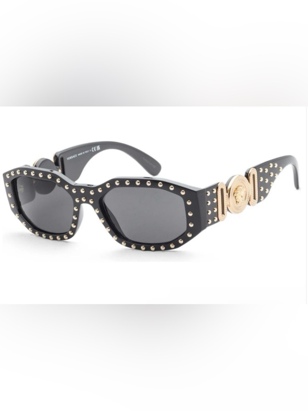 Versace VE4361 "Medusa Biggie" Studded Sunglasses NEW CASE BOX CLOTH BOOKLET
